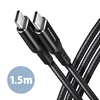 Picture of BUCM-CM15AB Kabel USB-C - USB-C 2.0, 1.5m, PD 60W, 3A, ALU, oplot Czarny