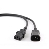 Изображение Cablexpert | PC-189-VDE power extension cable 1.8 meter | Black C14 coupler | C14 coupler