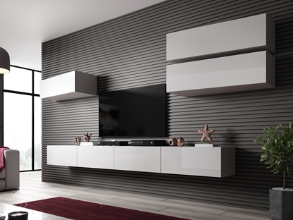 Изображение Cama Living room cabinet set VIGO SLANT 4 white/white gloss