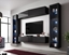 Attēls no Cama Living room cabinet set VIGO SLANT 8 black/black gloss