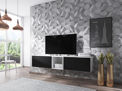 Attēls no Cama living room furniture set ROCO 10 (2xRO3 + RO6) white/white/black