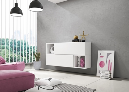 Attēls no Cama living room furniture set ROCO 14 (2xRO1 + 2xRO6) white/white/white