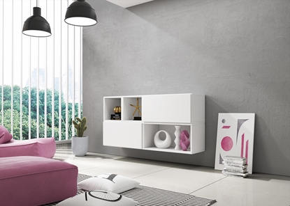 Attēls no Cama living room furniture set ROCO 15 (RO4+2xRO3+2xRO6) white/white/white