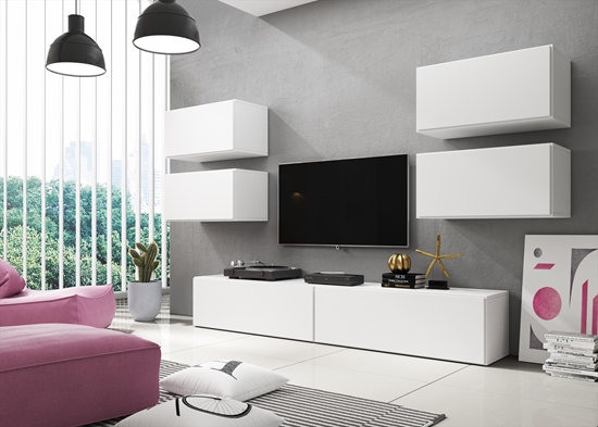 Изображение Cama living room furniture set ROCO 2 (2xRO1 + 4xRO3) white/white/white