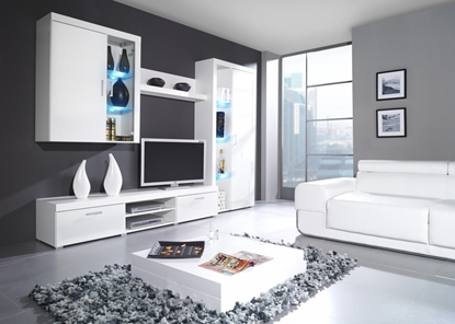 Изображение Cama living room storage set SAMBA B white/white gloss