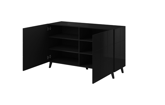 Picture of Cama sideboard 2D REJA black gloss/black gloss