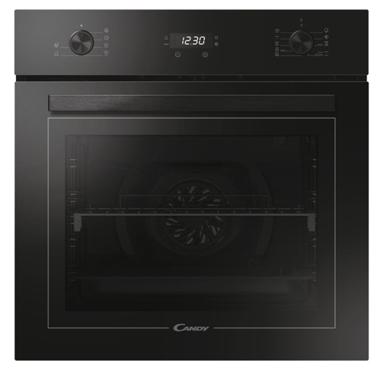 Изображение Candy | Oven | FCM996NRL | 70 L | Multifunctional | Aquactiva/Pyrolysis | Mechanical and electronic | Steam function | Height 59.5 cm | Width 59.5 cm | Black