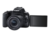 Picture of Canon EOS 250D + EF-S 18-55mm f/3.5-5.6 III + EF 75-300mm f/4-5.6 III SLR Camera Kit 24.1 MP CMOS 6000 x 4000 pixels Black