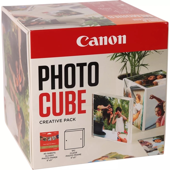 Picture of Canon PP-201 13x13 cm Photo Cube Creative Pack White Orange 40 sh