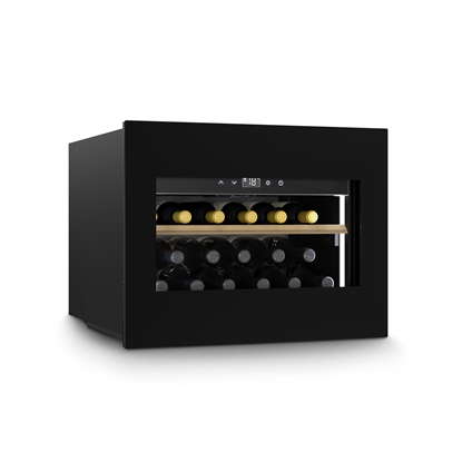 Attēls no Caso | Wine Cooler | WineDeluxe WD 17 | Energy efficiency class G | Built-in | Bottles capacity 17 | Black