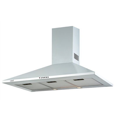 Attēls no CATA | Hood | OMEGA 600 WH/M | Chimney | Energy efficiency class C | Width 60 cm | 645 m³/h | Mechanical control | LED | White