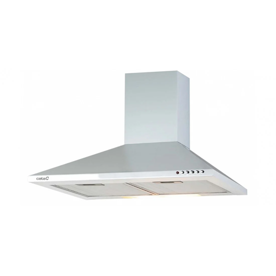 Picture of CATA | Hood | V-600 WH | Wall mounted | Energy efficiency class C | Width 60 cm | 420 m³/h | Mechanical control | LED | White