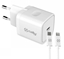 Picture of CELLY USB-C 20W+LIGHTNING CABLE WHITE