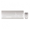 Picture of CHERRY DW 8000 keyboard Mouse included RF Wireless QWERTY US English Silver, White