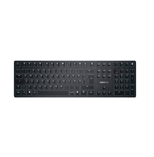 Picture of CHERRY KW X ULP keyboard USB + RF Wireless + Bluetooth QWERTZ German Black