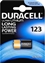 Picture of CR123A baterija 3V Duracell litija DL123A 1550mAh iepakojumā 1 gb.