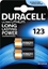 Изображение CR123A baterijas 3V Duracell litija DL123A 1550mAh iepakojumā 2 gb.