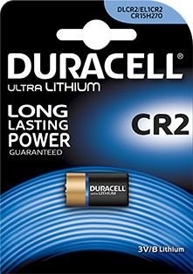 Изображение CR2 baterijas 3V Duracell litija DLCR2 iepakojumā 1 gb.