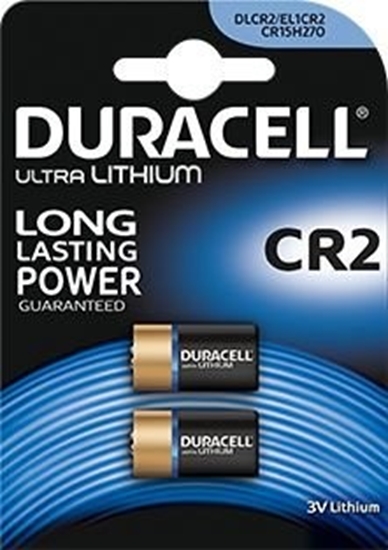 Изображение CR2 baterijas 3V Duracell litija DLCR2 iepakojumā 2 gb.