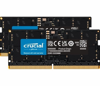 Attēls no Crucial DDR5-5600 Kit       48GB 2x24GB SODIMM CL46 (16Gbit)