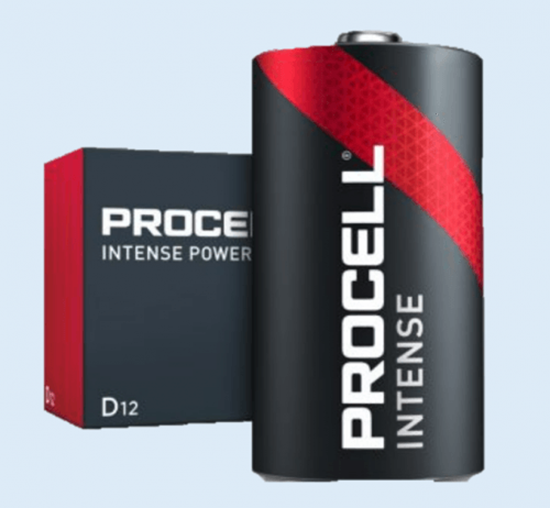 Изображение D baterija 1.5V Duracell Procell INTENSE POWER sērija Alkaline High drain iep. 10gb.