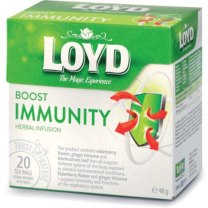 Picture of Dažādu augu tēja LOYD Boost IMMUNITY imunitātes stiprināšanai 20gb. x 2g