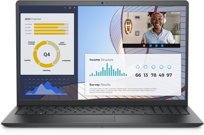 Attēls no Dell | Vostro 15 3535 | Black | 15.6 " | WVA | FHD | 1920 x 1080 | Anti-glare | AMD Ryzen 3 | 7330U | 8 GB | DDR4 | SSD 256 GB | AMD Radeon Graphics | Windows 11 Home | 802.11ac | Keyboard language English | Keyboard backlit | Warranty 36 month(s) | Batte