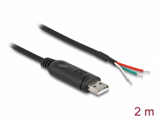 Picture of Delock Adapter Cable USB 2.0 Type-A to Serial RS-485 with 3 x open wire ends 2 m