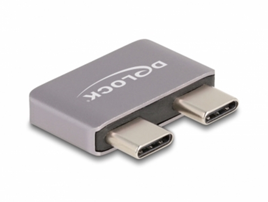 Изображение Delock Adapter USB 40 Gbps USB Type-C™ 2 x male to 2 x female port saver metal