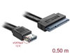 Изображение Delock Cable eSATApd 12 V > SATA 22 pin 2.5 / 3.5 HDD 0.5 m