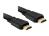 Изображение Delock Cable High Speed HDMI with Ethernet â HDMI A male  HDMI A male flat 1 m