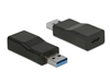 Picture of Delock Converter USB 3.2 Gen 2 Type-A male > USB Type-C™ female Active black