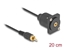 Изображение Delock D-Type Cable RCA male to female black 20 cm