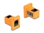 Attēls no Delock D-Type Module RJ45 jack to jack 90° angled orange