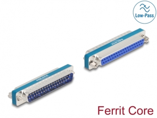 Изображение Delock RF/EMI Interference Suppression Filter D-Sub 37 pin male to female with low-pass inductive