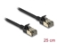 Picture of Delock RJ45 Network Cable Cat.8.1 F/FTP Slim Pro 0.25 m black