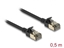 Attēls no Delock RJ45 Network Cable Cat.8.1 F/FTP Slim Pro 0.5 m black