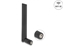 Изображение Delock WiFi 6E Antenna SMA plug 3 dBi omnidirectional with tilt joint black