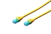 Picture of CAT 5e U-UTP | Patch cord | PVC AWG 26/7 | Yellow | 1 m | Modular RJ45 (8/8) plug