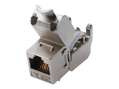 Attēls no DIGITUS Keystone Jack Cat6a/RJ45/geschirmt/Metall/werkzeugfr