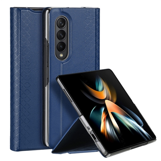 Picture of Dux Ducis Bril sērijas Magnētiskās fiksācijas sāniski atverams maks priekš Samsung Galaxy Z Fold 4 F936B Blue