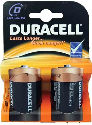 Изображение Elementai DURACELL R20A/DUR-BL2(D), 2vnt., alkaline, 1,5V.