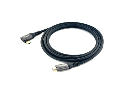 Attēls no Equip USB 2.0 C to C 90° angled Cable, M/M, 3.0m, 100W with Emark chispet