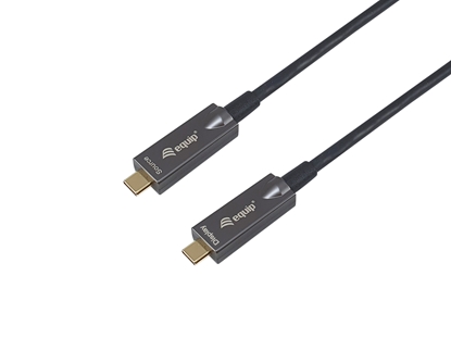 Attēls no Equip USB-C to C Active Optical Cable, 10m, 4K/60Hz, Video+Data+PD