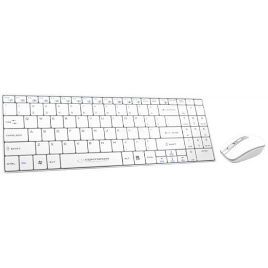 Picture of Esperanza EK122W keyboard RF Wireless QWERTY White