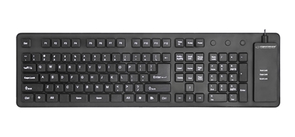 Picture of Esperanza EK140 Silicone USB QWERTY Keyboard Black