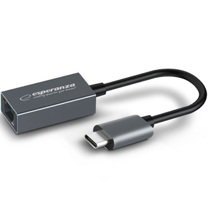 Attēls no Esperanza ENA102 USB Type C- RJ45 Adapter