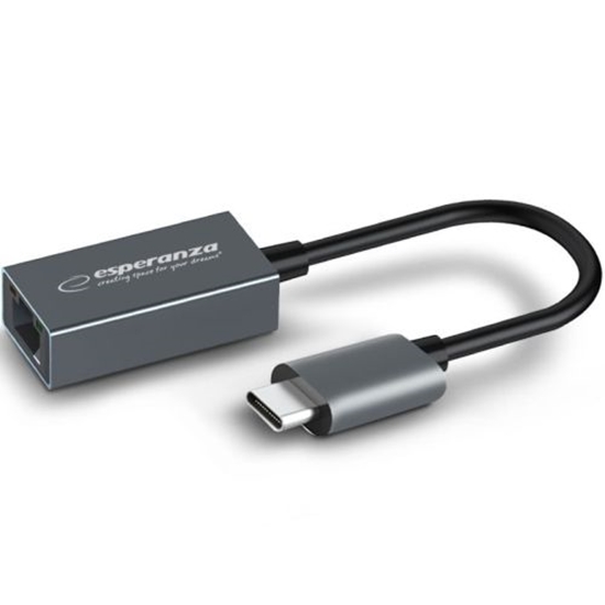 Picture of Esperanza ENA102 USB Type C- RJ45 Adapter