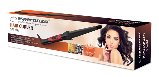 Picture of Esperanza SALMA Curling iron Warm Black, Red 1.7 m