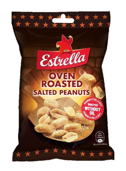 Picture of ESTRELLA krāsnī cepti zemesrieksti ar sāli 165g